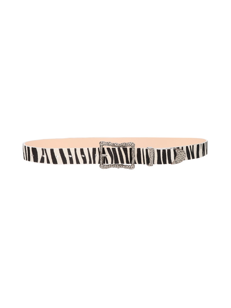 CRUSHED TRYPO ZEBRAHIDE BELT
