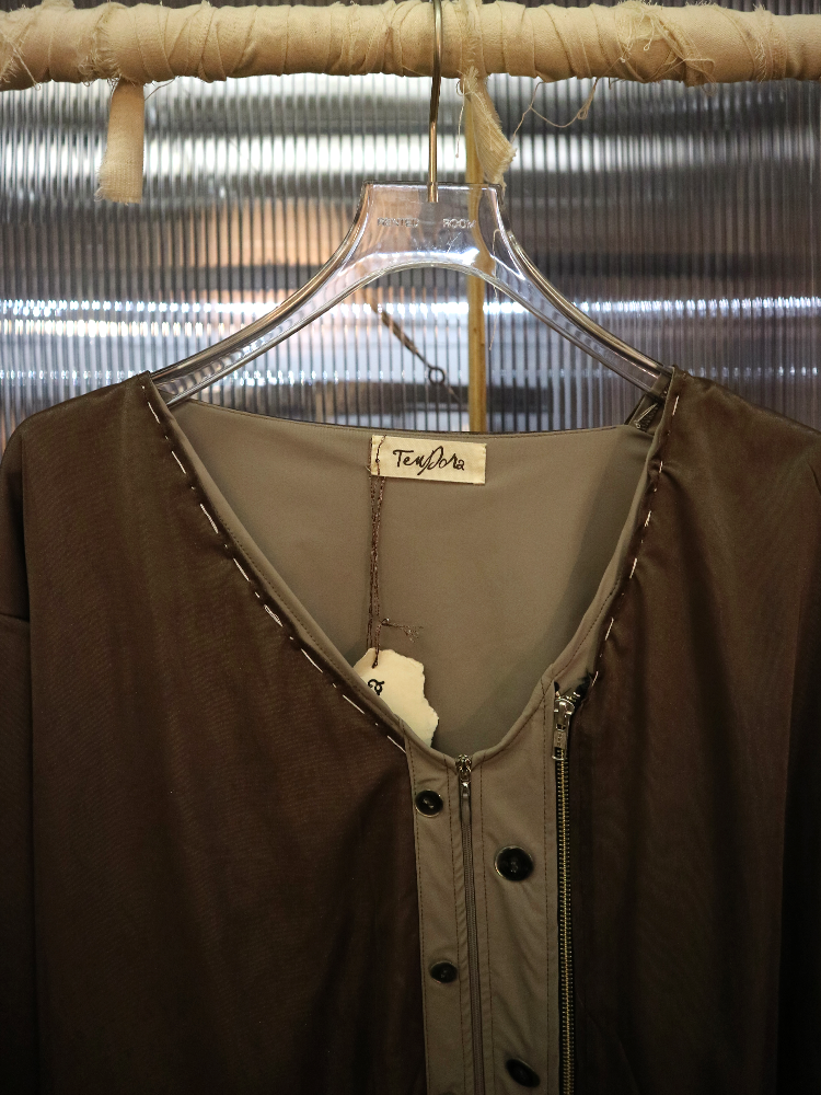 Unbalanced Pintuck Cardigan