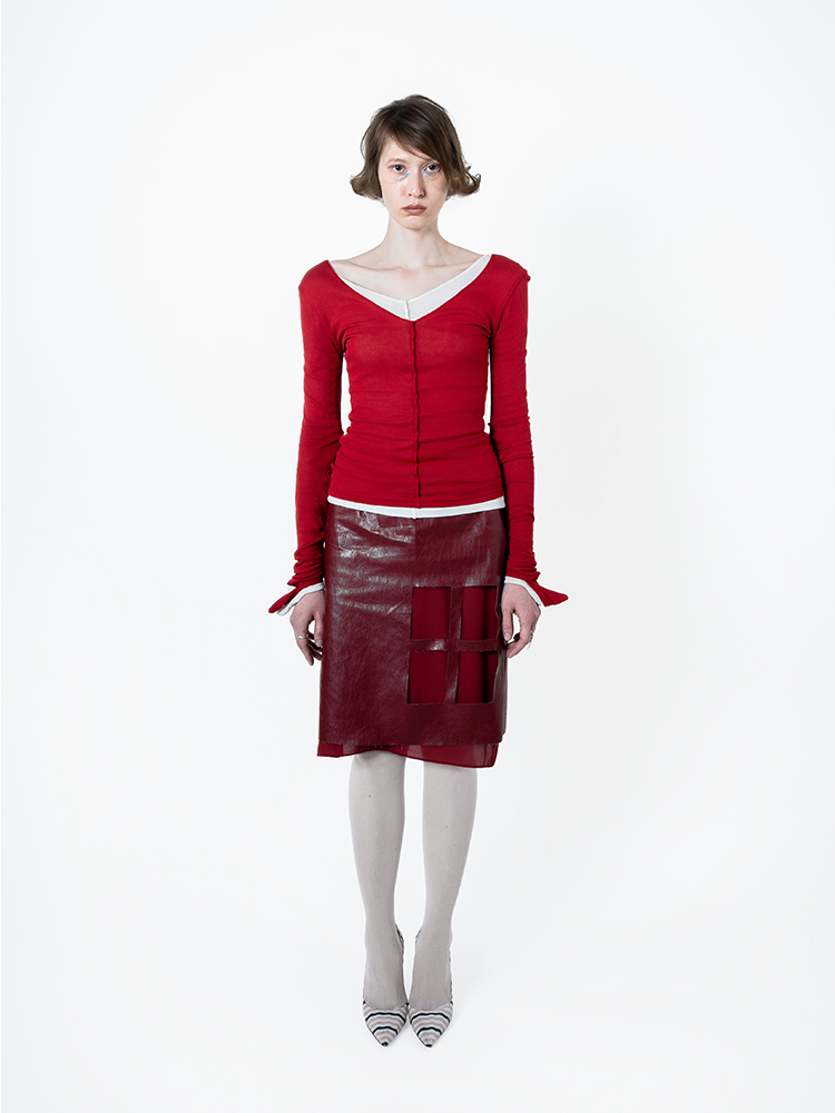 "Window" skirt