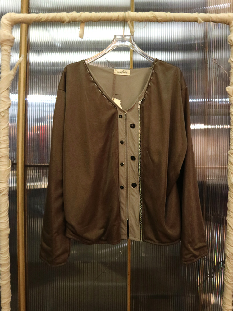 Unbalanced Pintuck Cardigan