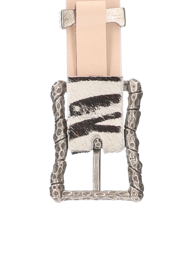 CRUSHED TRYPO ZEBRAHIDE BELT
