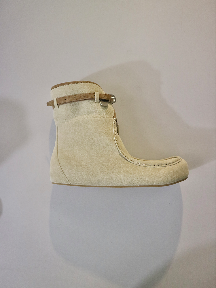 Suede Moc Boots(Ash Sand)