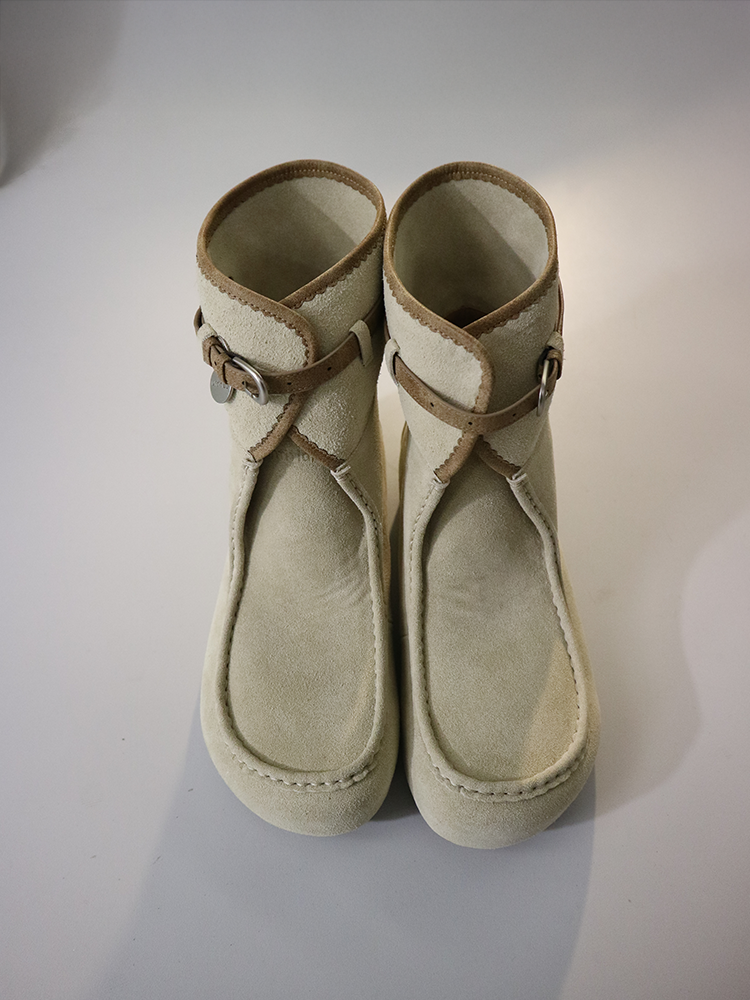 Suede Moc Boots(Ash Sand)