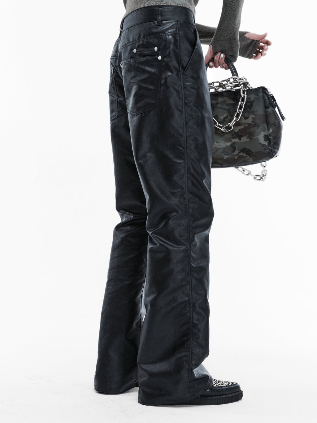 FLARE TPU PANTS (BLACK)